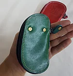Ключница из натуральной кожи,  с тиснением казахских орнаментов, фото 3