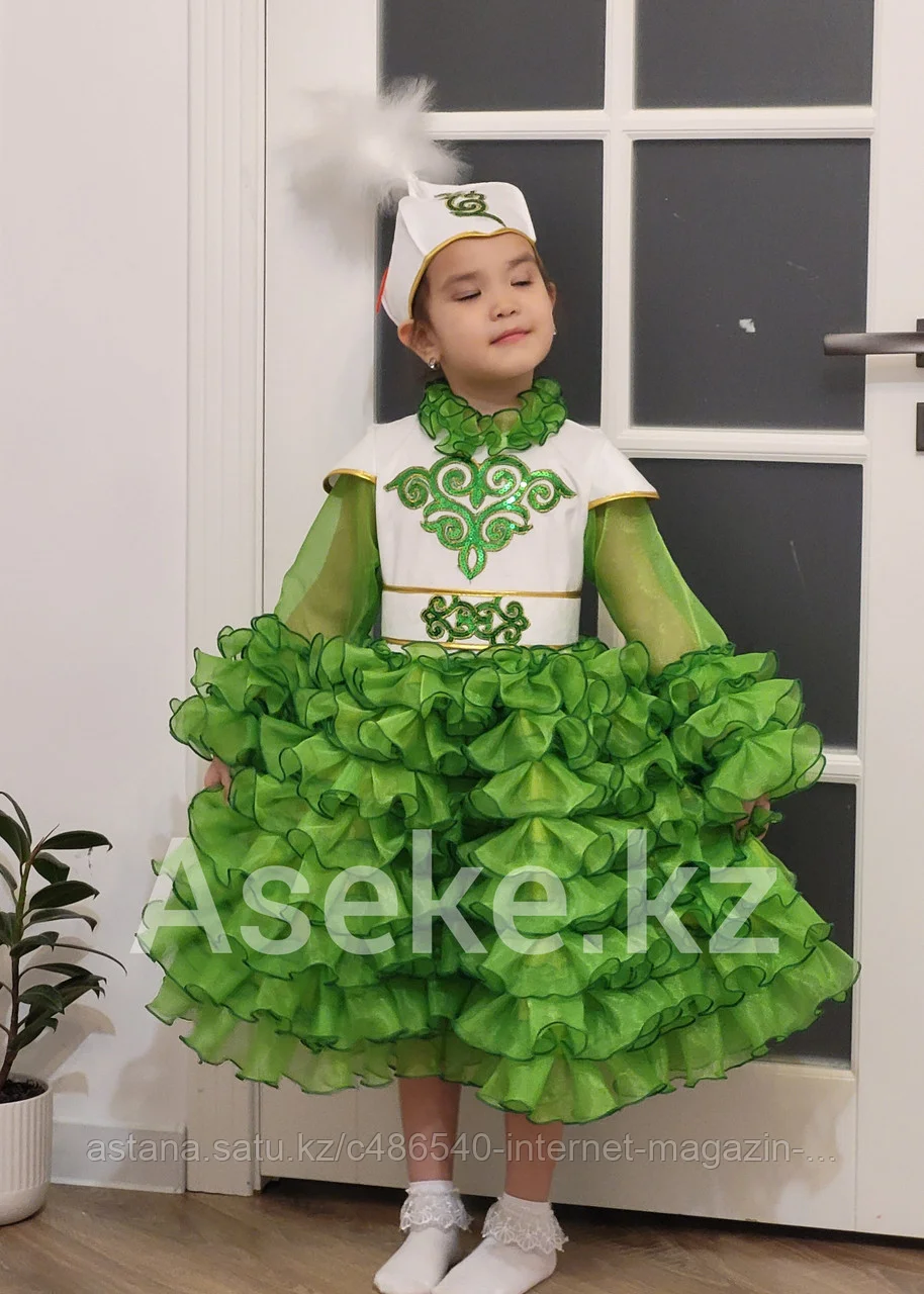 Казахское национальное платье для девочек